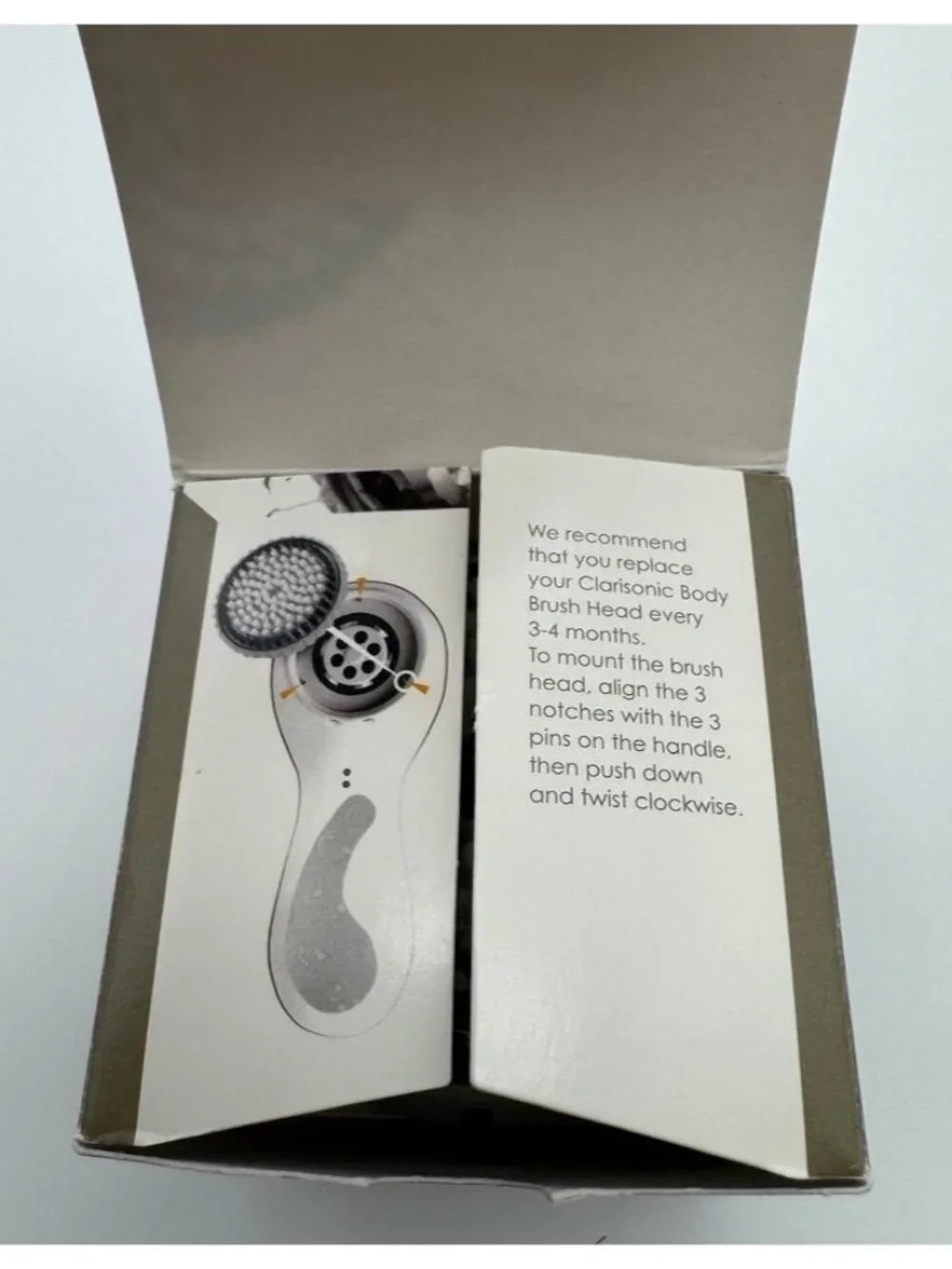 Clarisonic Replacement Body Brush Head Twin Pack 20155 Pro and Plus New in Box
